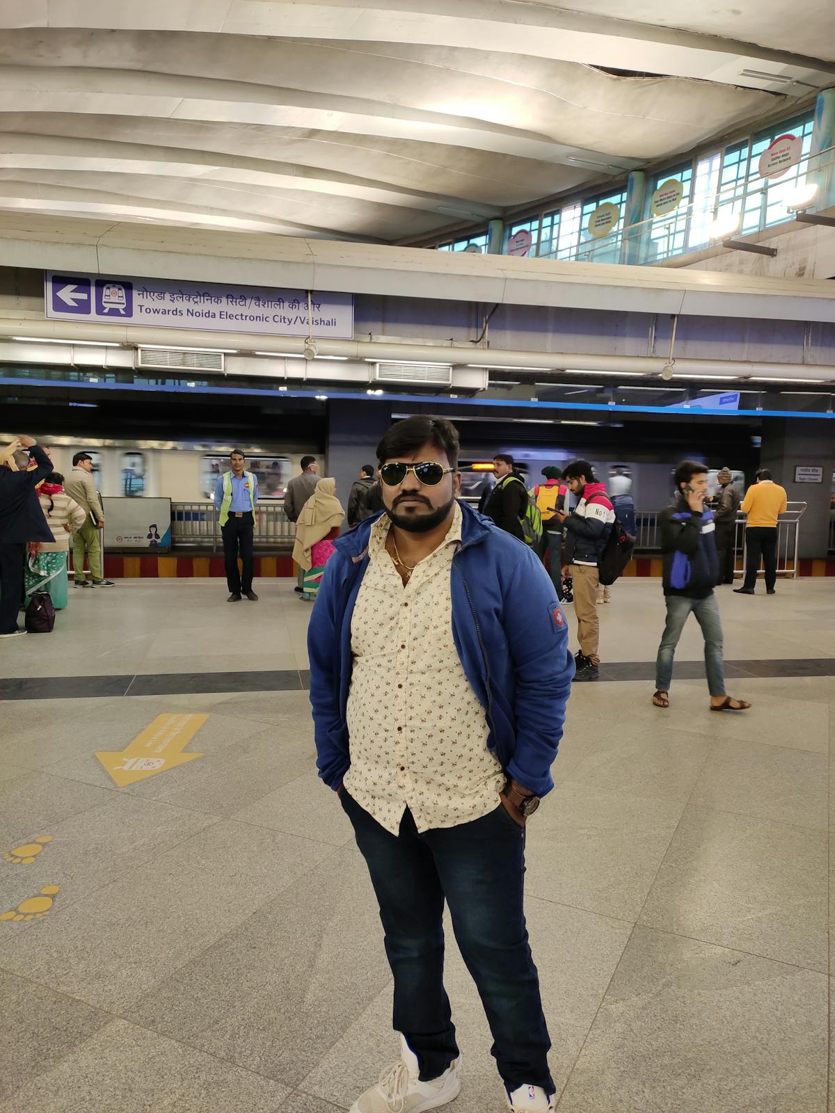 Minimal desktop setup with monitor, keyboard, and ambient lighting