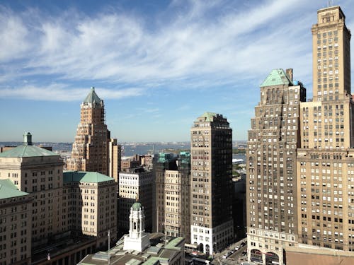 View of Brown and Grey High-rise Building