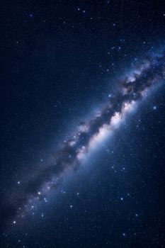 Stunning view of the Milky Way galaxy stretching across a starry night sky.
