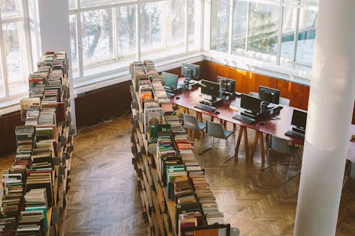 Livres Dans La Bibliothèque