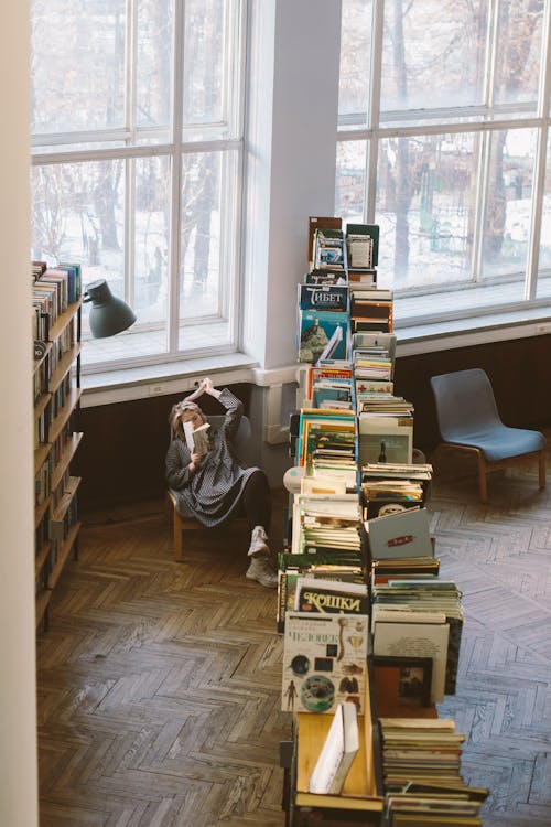 Free Photo Of Books On Shelves Stock Photo