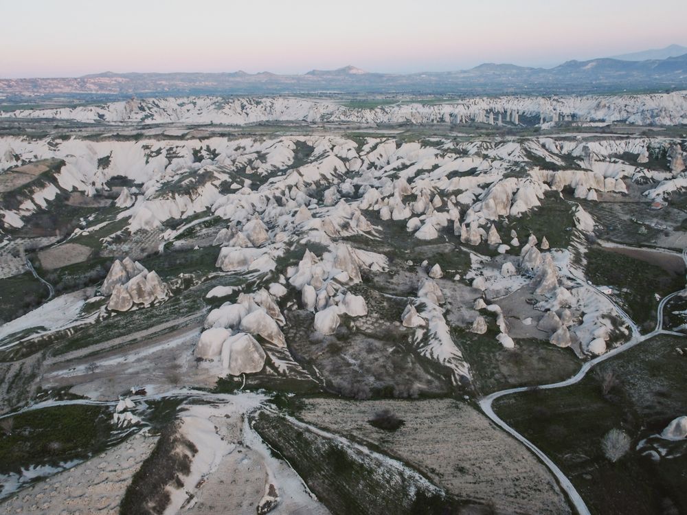 Aerial View of Fairy Chimneys in Cappadocia · Free Stock Photo