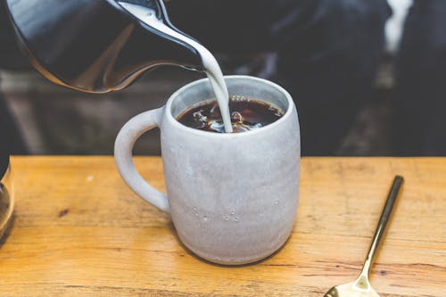คลังภาพถ่ายฟรี ของ กาแฟ, กาแฟในถ้วย, คาปูชิโน่