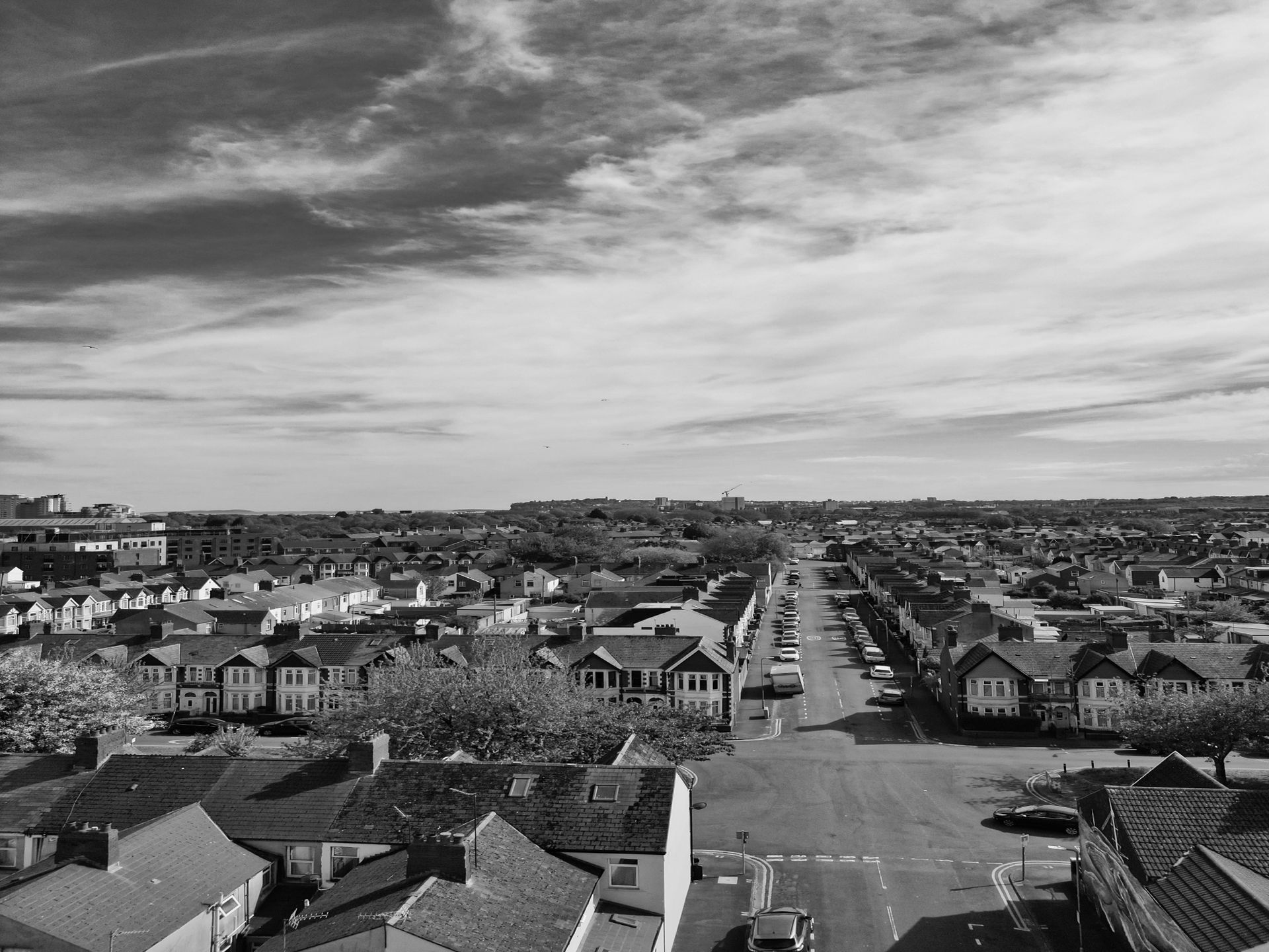 Welsh residential rooftops representing Swansea and West Wales