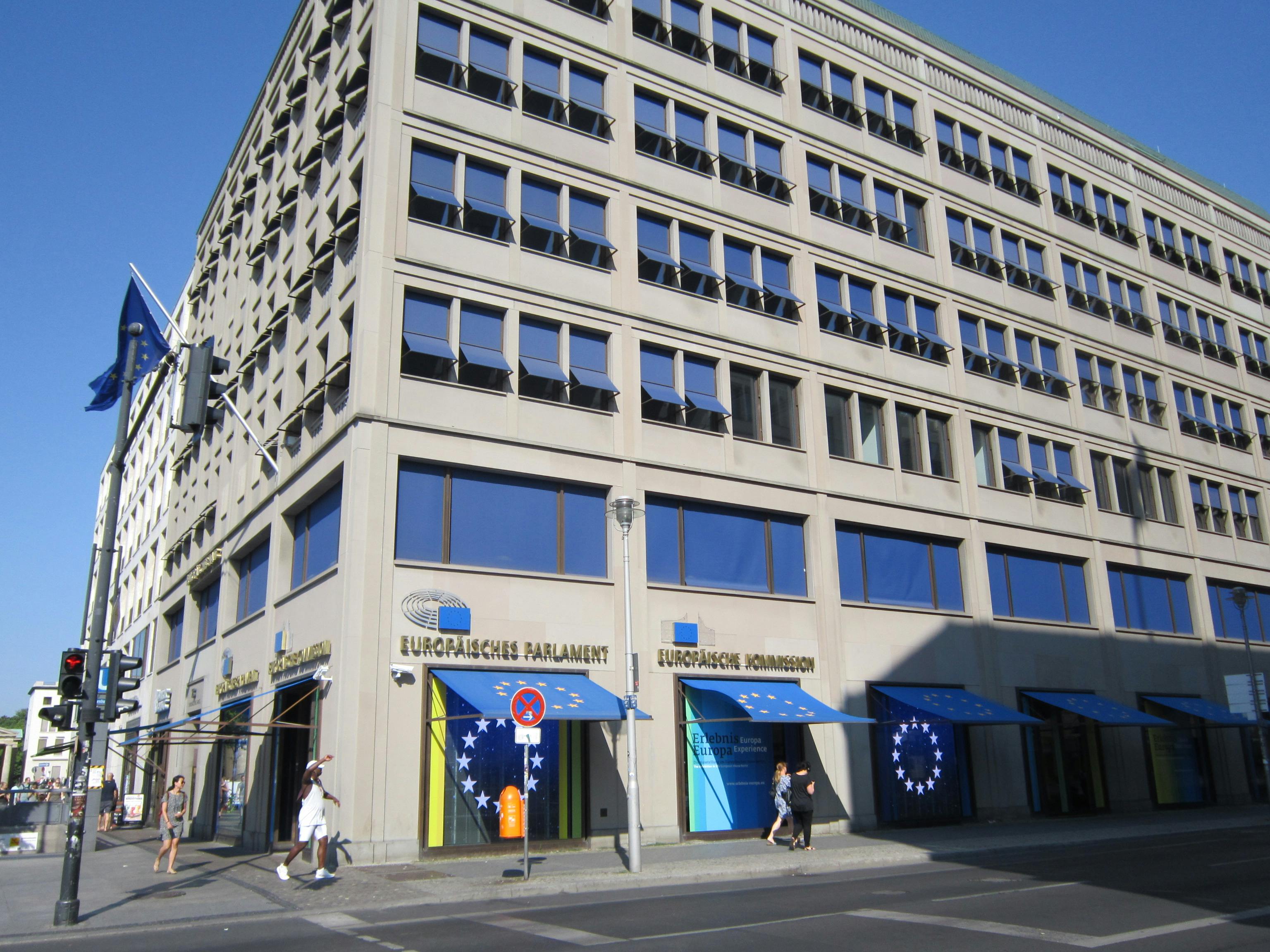 Berlaymont European Commission building in Brussels exterior