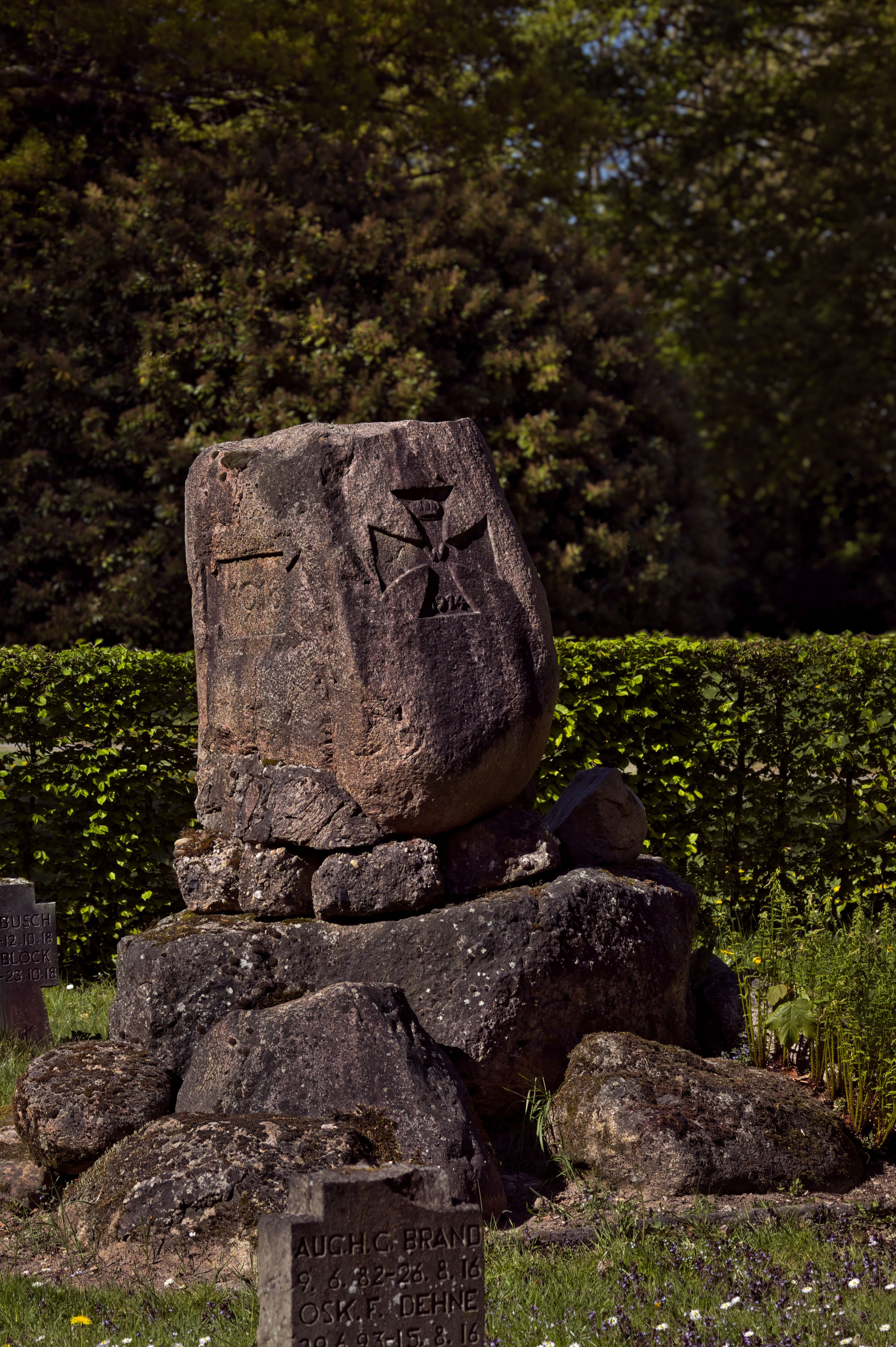 Historical Cemetery Stone Monument in Nature · Free Stock Photo