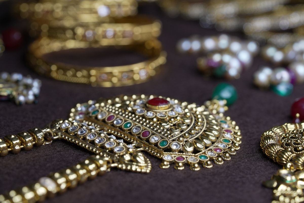 Signature gold necklace from the Eternal Bloom collection