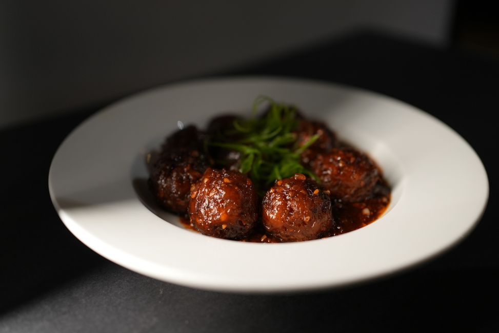 Honey Sriracha Meatballs – Baked Turkey, 31g Protein