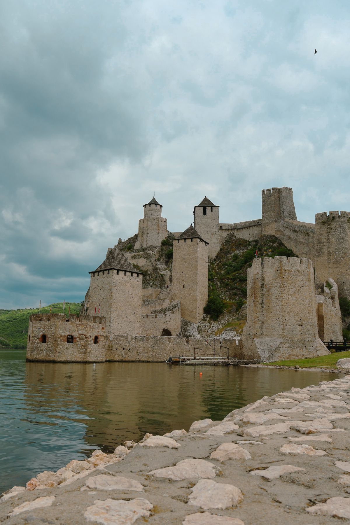 Golubac Fortress along the Danube River