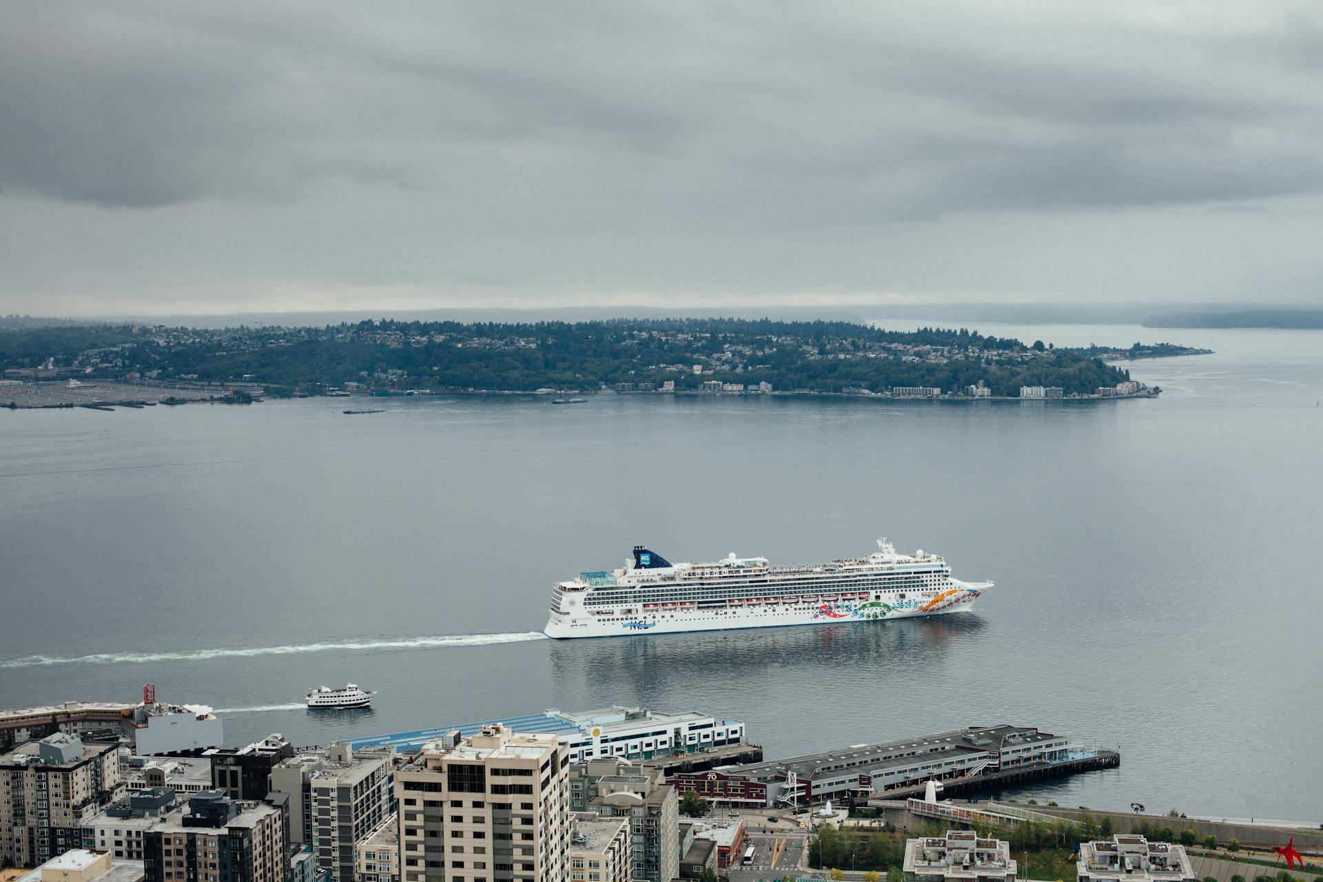Cruise Ship Leaving the Harbor