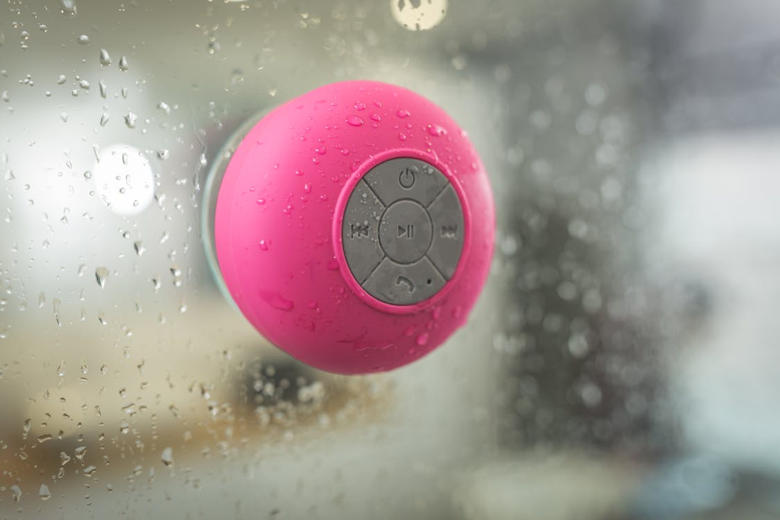 Free Pink Portable Bluetooth Speaker Stock Photo