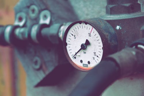 Free stock photo of detail, manometer, numbers