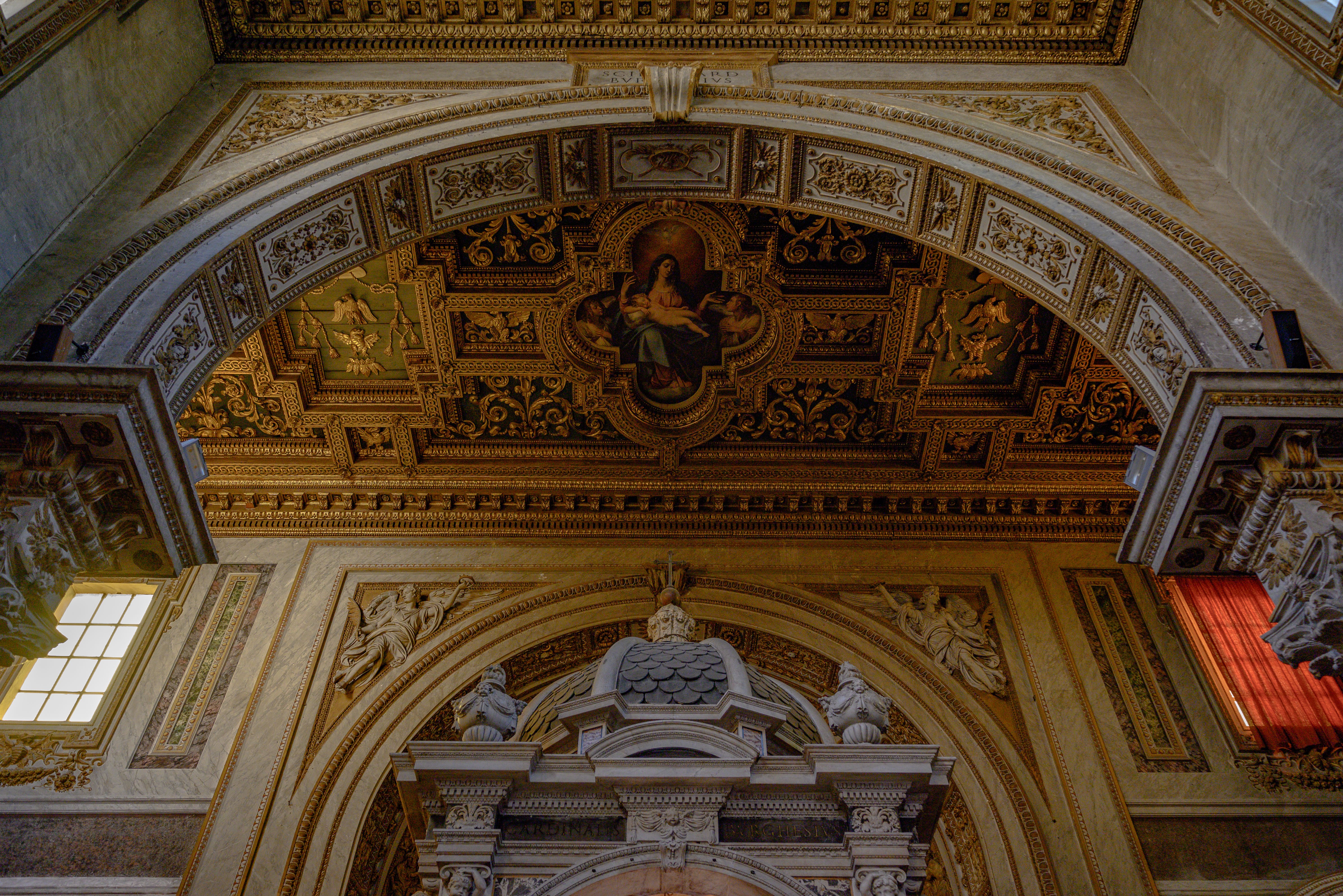 Renaissance Ceiling Art in Roman Basilica · Free Stock Photo