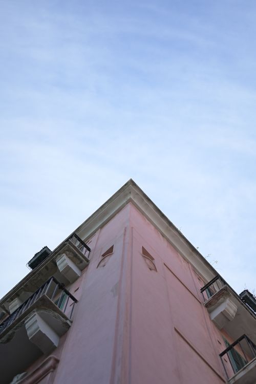 Pink Italy Building Upward View of Pink Building in Sicilia, Italy · Free Stock Photo