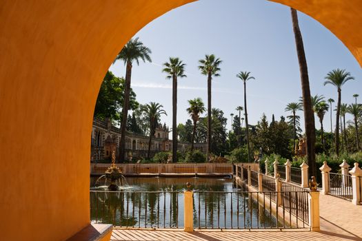 Alcázar palace at opening — Seville