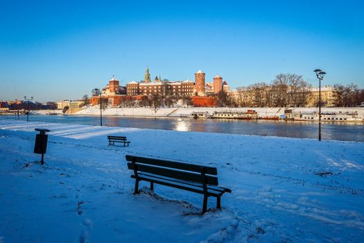 Wawel Castle and Cathedral morning — Krakow