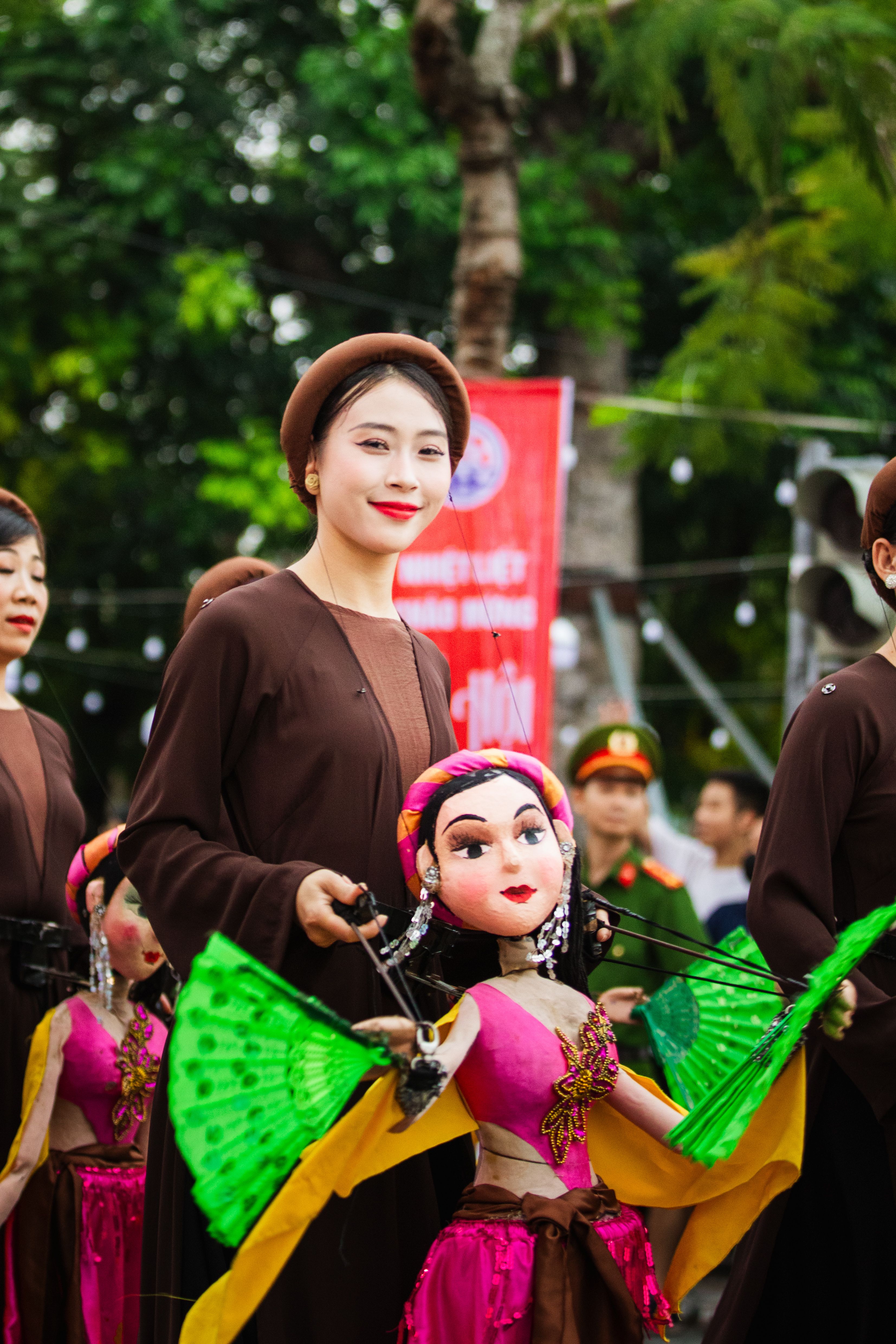 Cultural performance showcasing vibrant Vietnamese puppetry art in Haiphong, Vietnam.