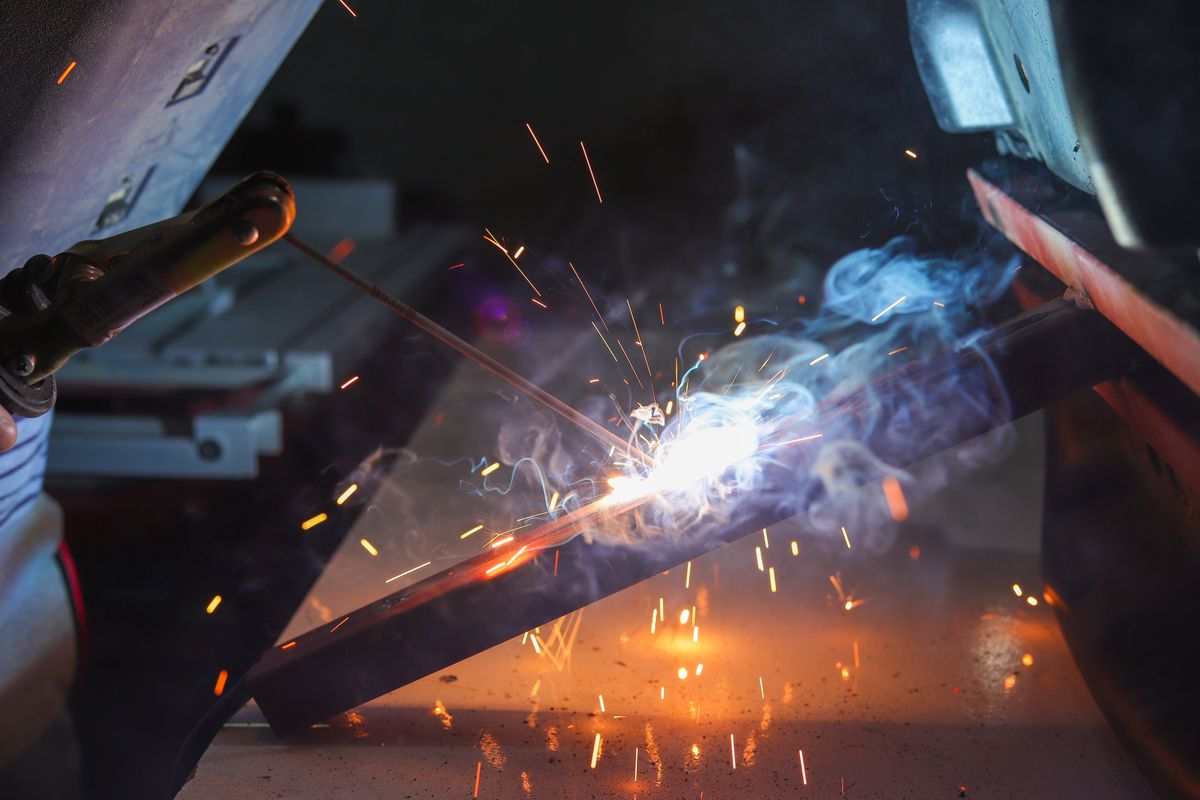 Atelier de soudage industriel