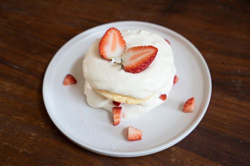 딸기, 케이크의 무료 스톡 사진