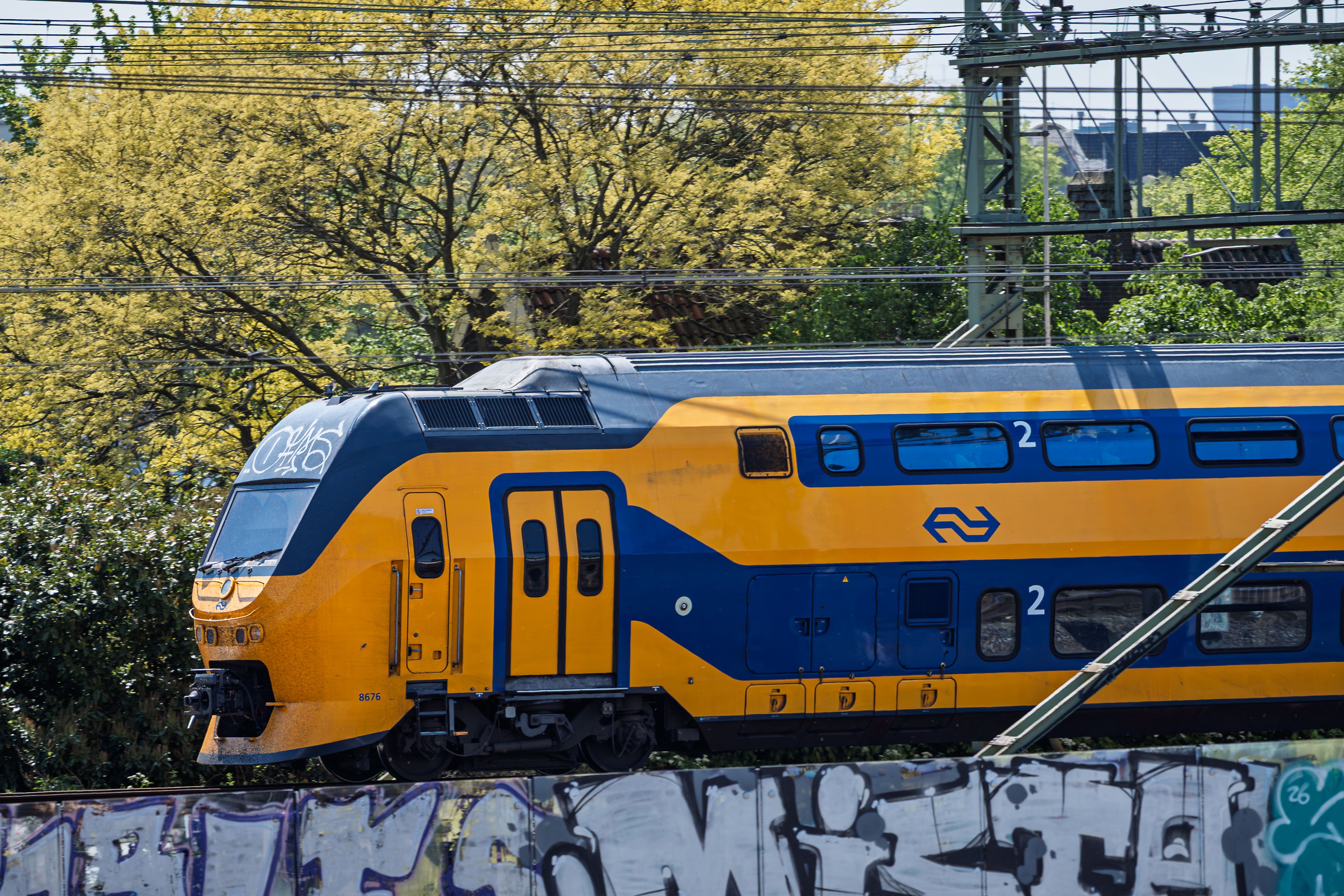 Vintage Nederlandse trein