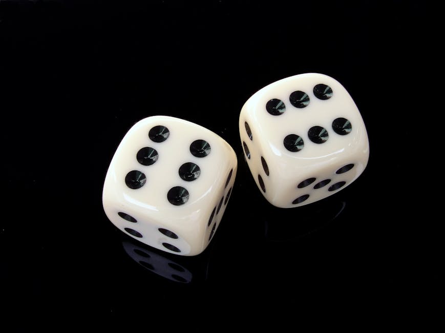 White and Black Dice