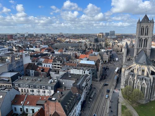 Historic city centre of Ghent Belgium