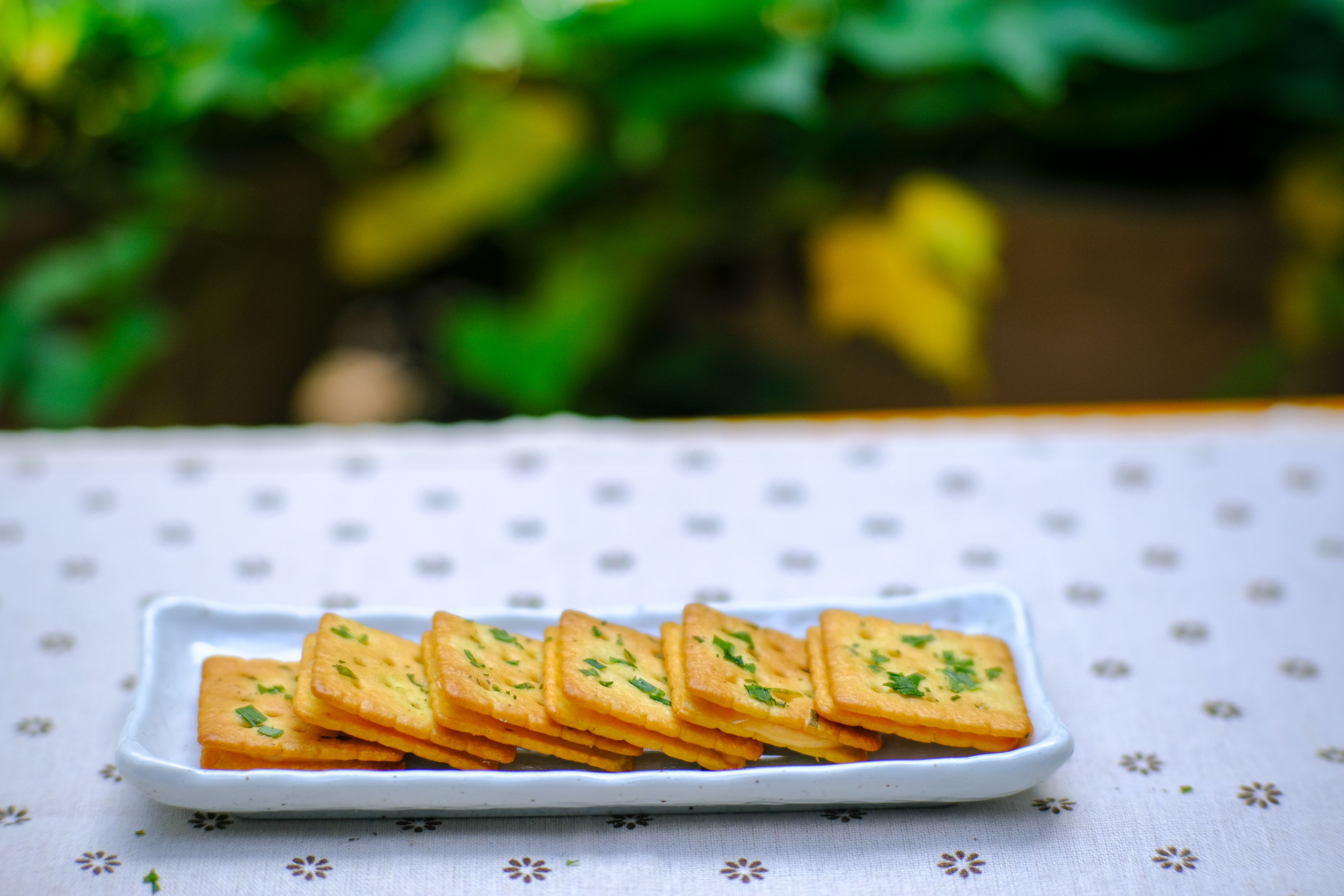 30-Minute Sourdough Discard Black Garlic and Miso Crackers