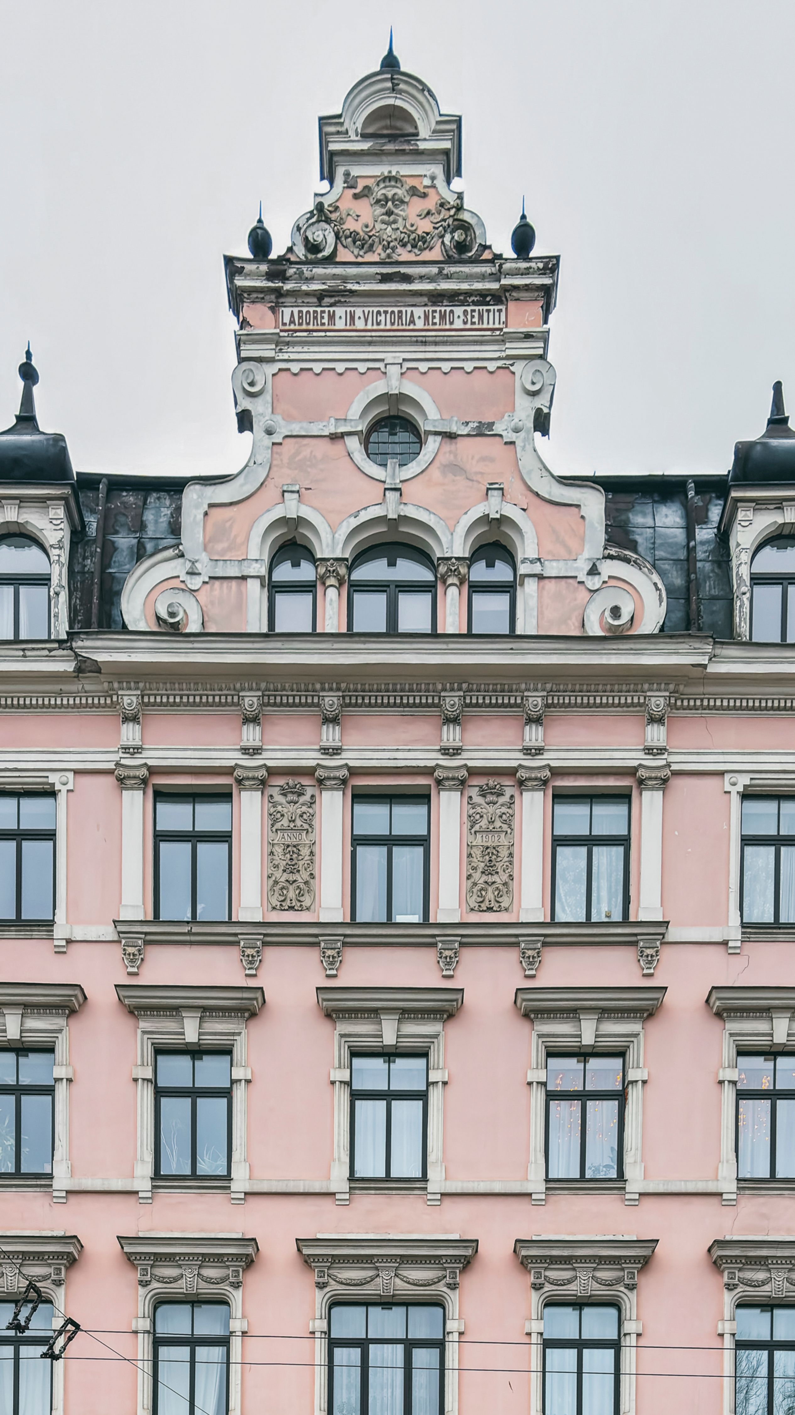 Architectural Detail of Classic Riga Building · Free Stock Photo