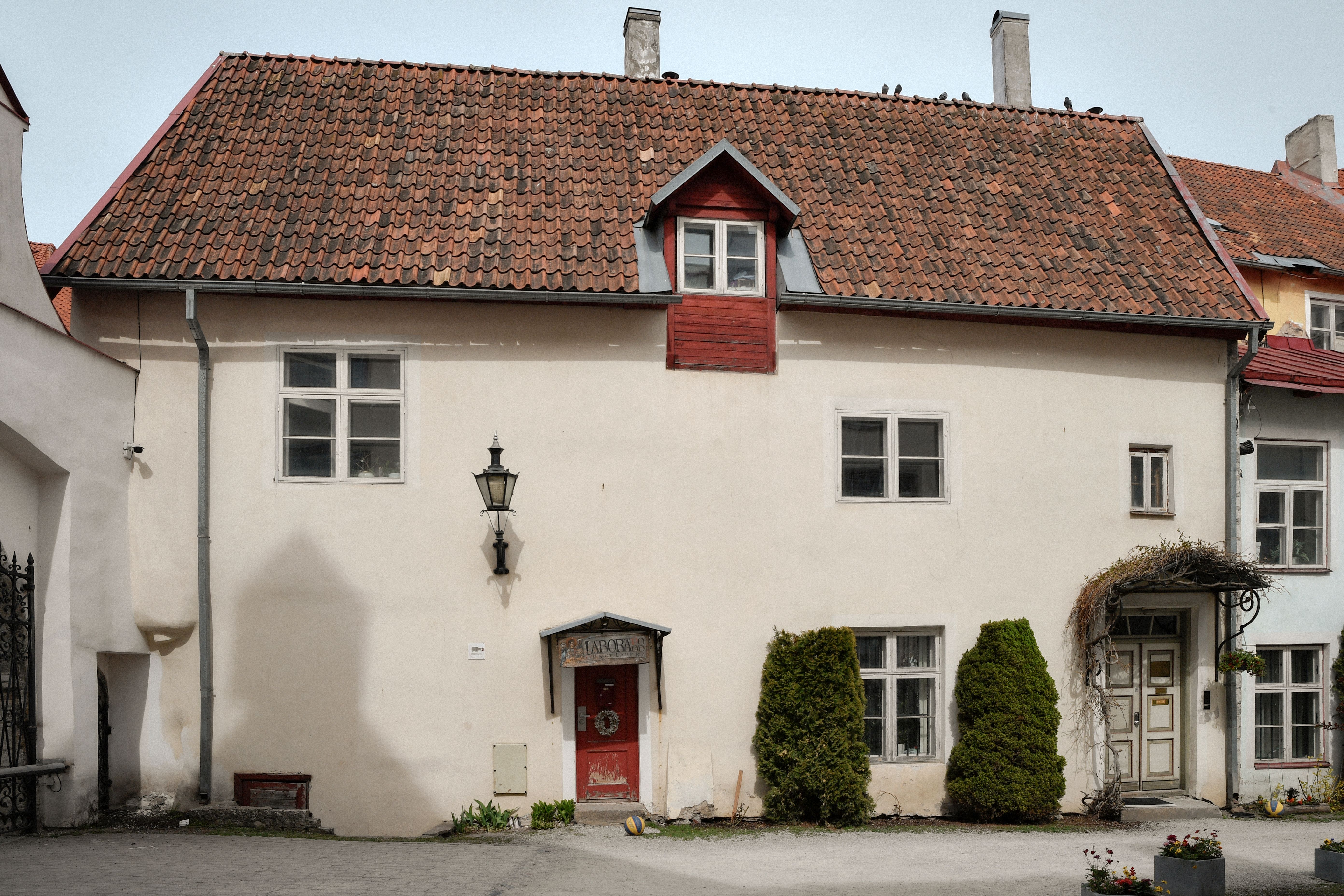 Wooden houses on a Kalamaja street in Tallinn