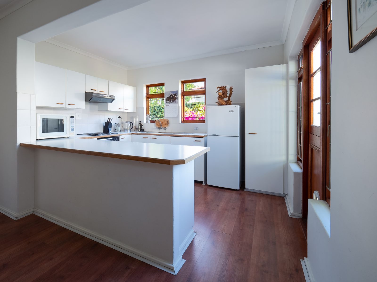 After cleaning — bright spotless kitchen