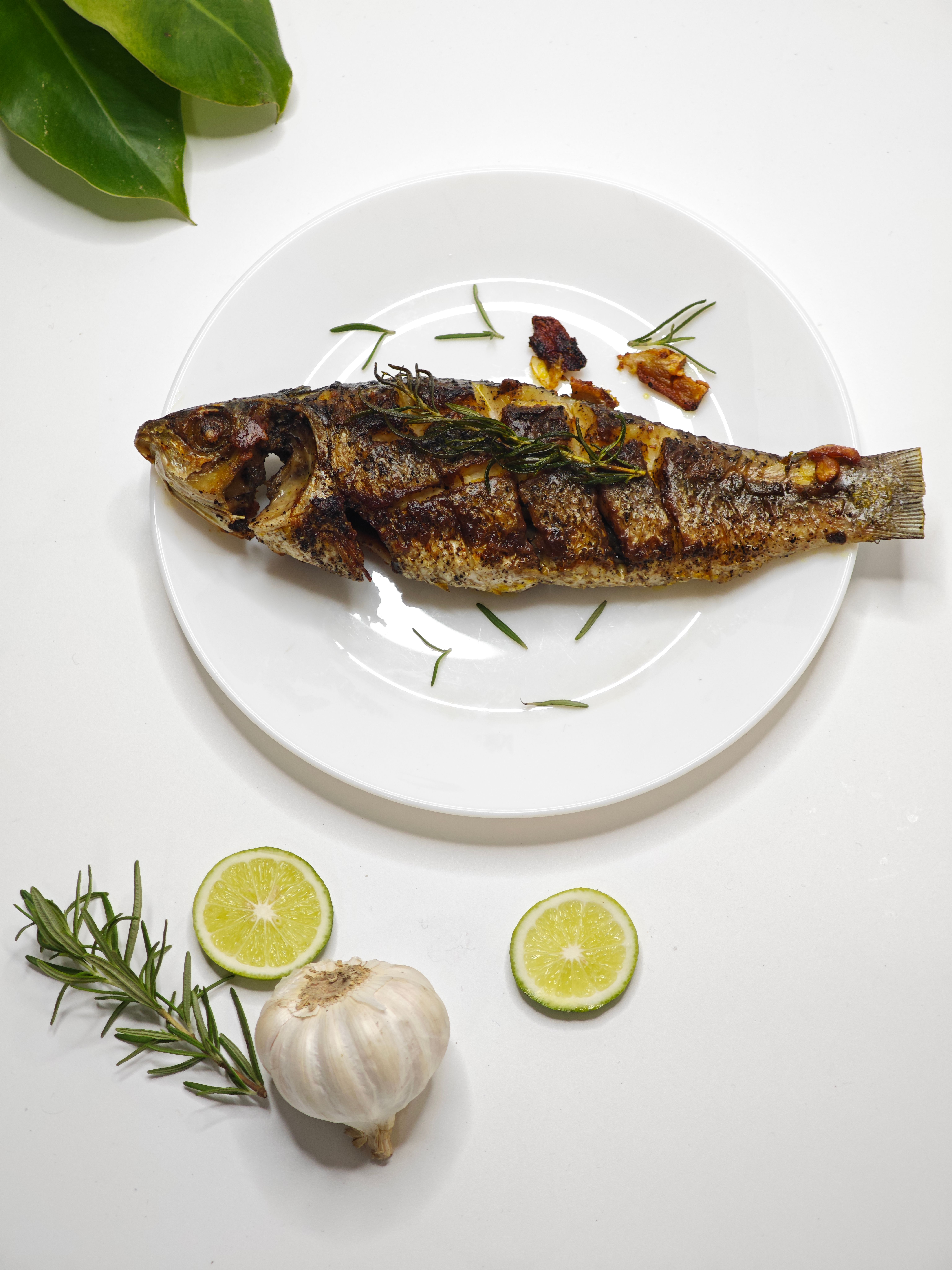 Grilled Sea Bass with Lemon