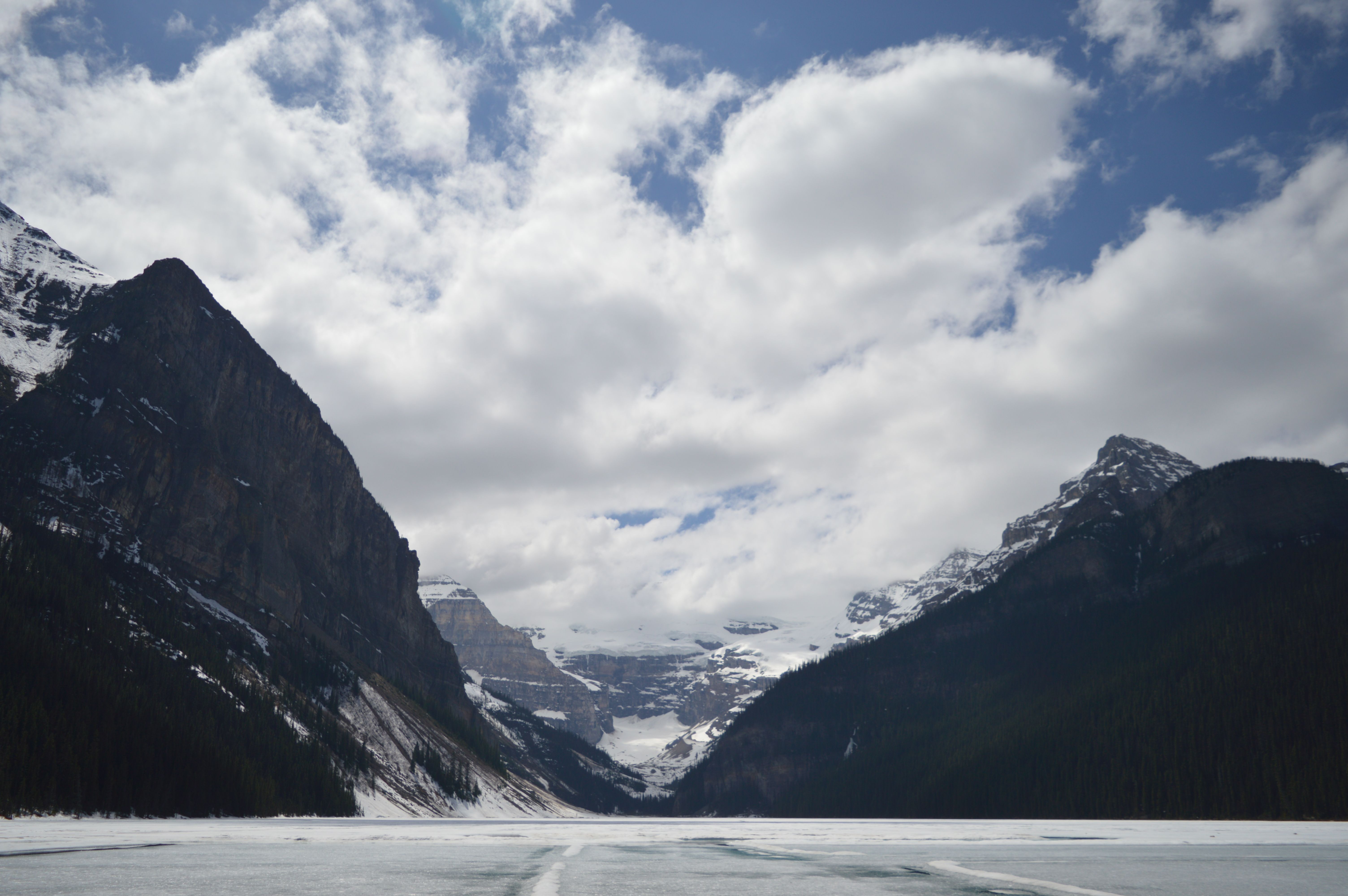 Alpine hiking trail in Banff National Park
