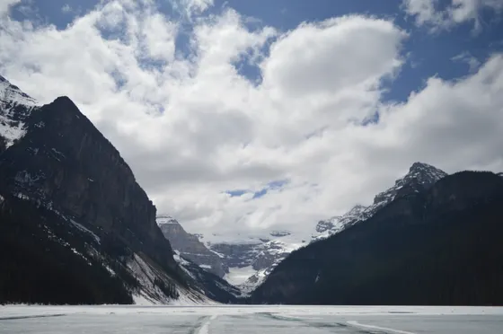 Alpine hiking trail in Banff National Park