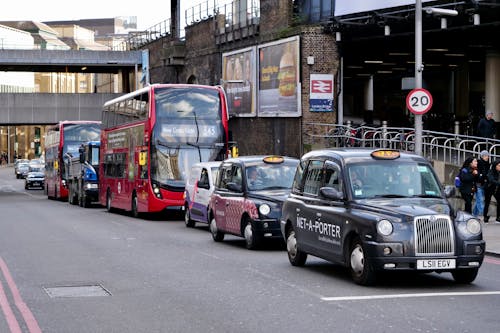 Foto stok gratis bis, jembatan london, lalu lintas