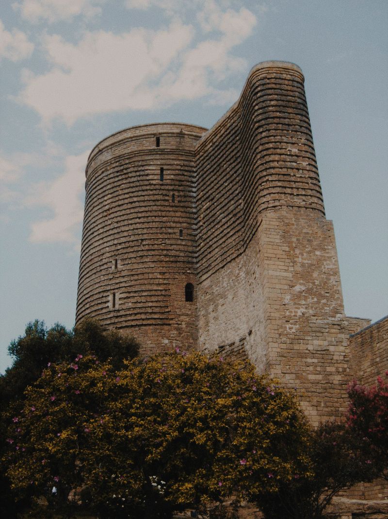 Maiden Tower in Baku on a sunny day