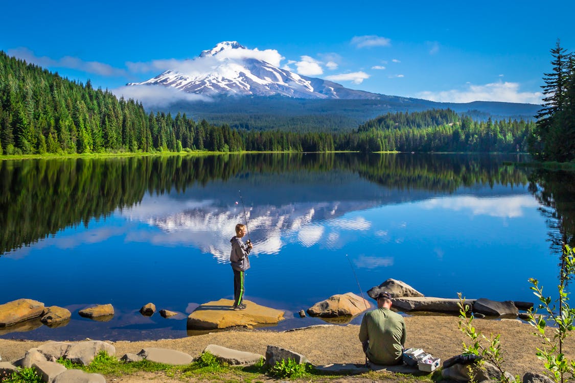 Foto Panorâmica Do Lago Durante O Dia