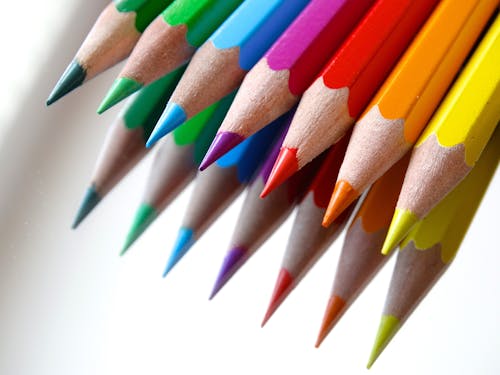Ücretsiz Karışık Renkli Kalem Lot Stok Fotoğraflar