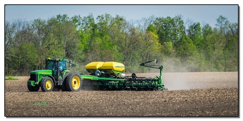 Free stock photo of planting corn or soybeans