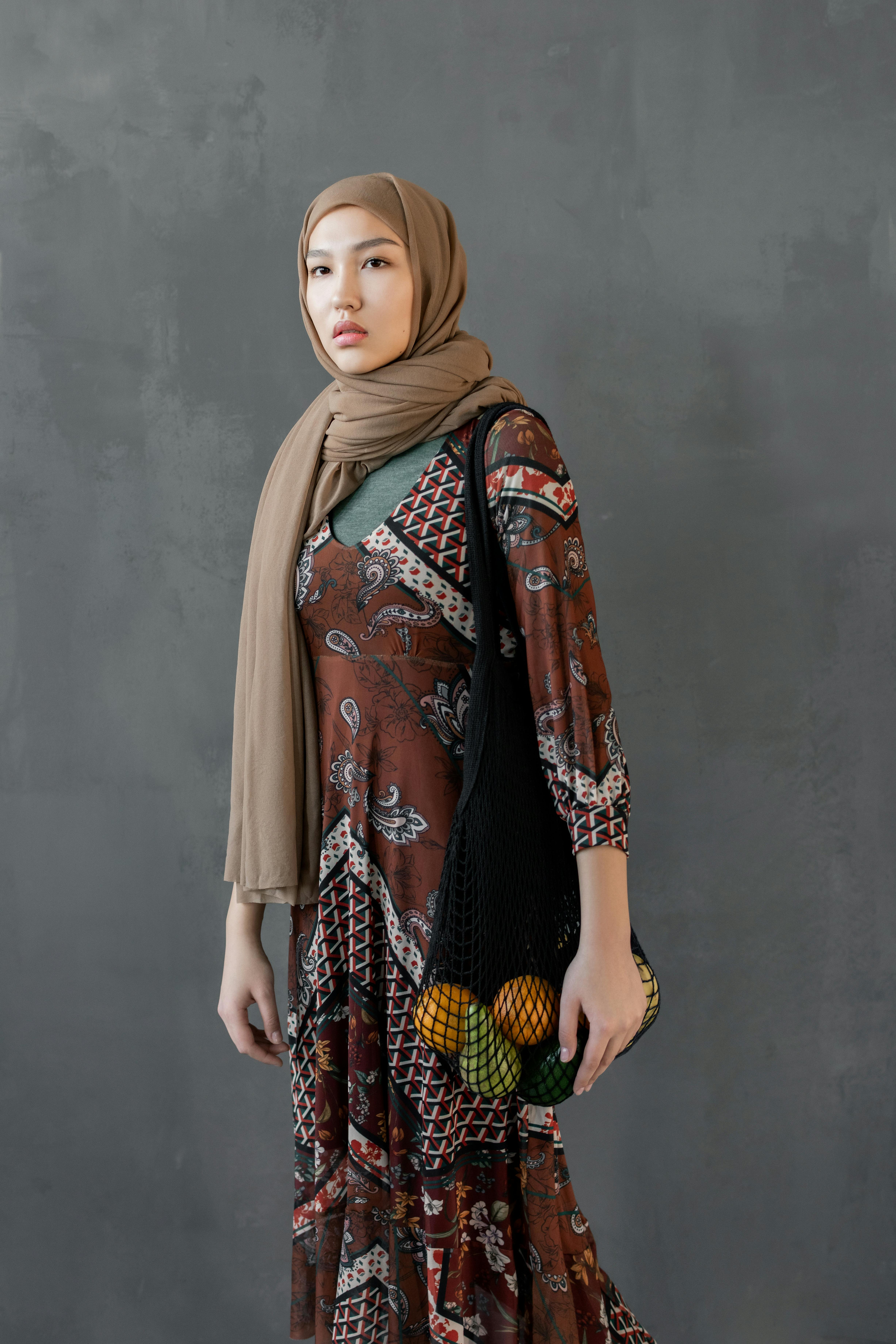 Photo Of Woman Wearing Brown Hijab · Free Stock Photo