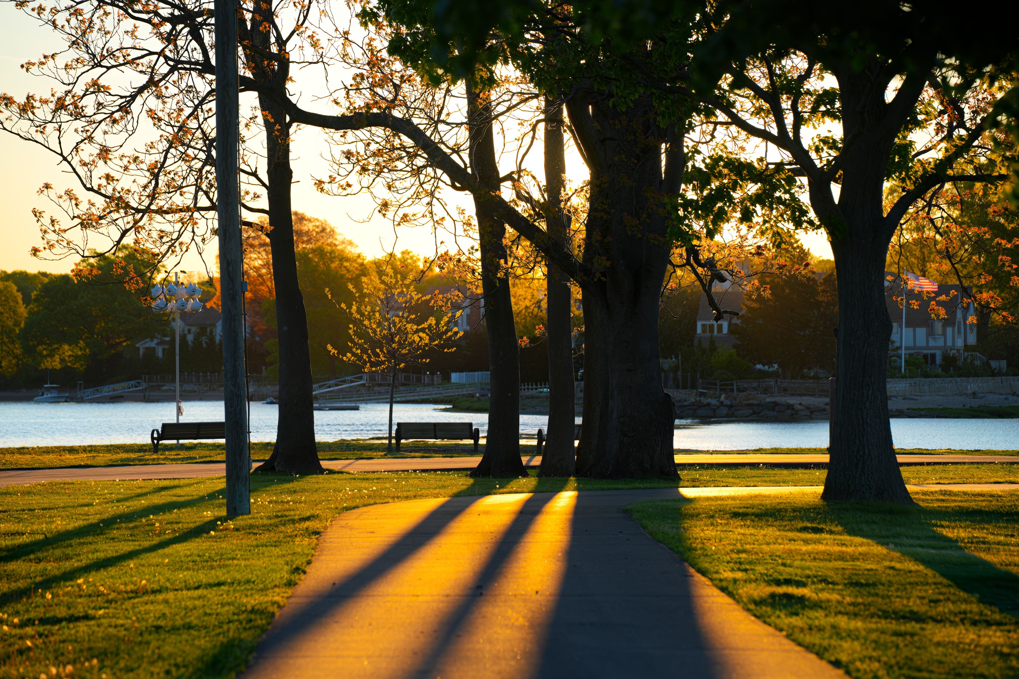 Loop Goodale Park at dusk
