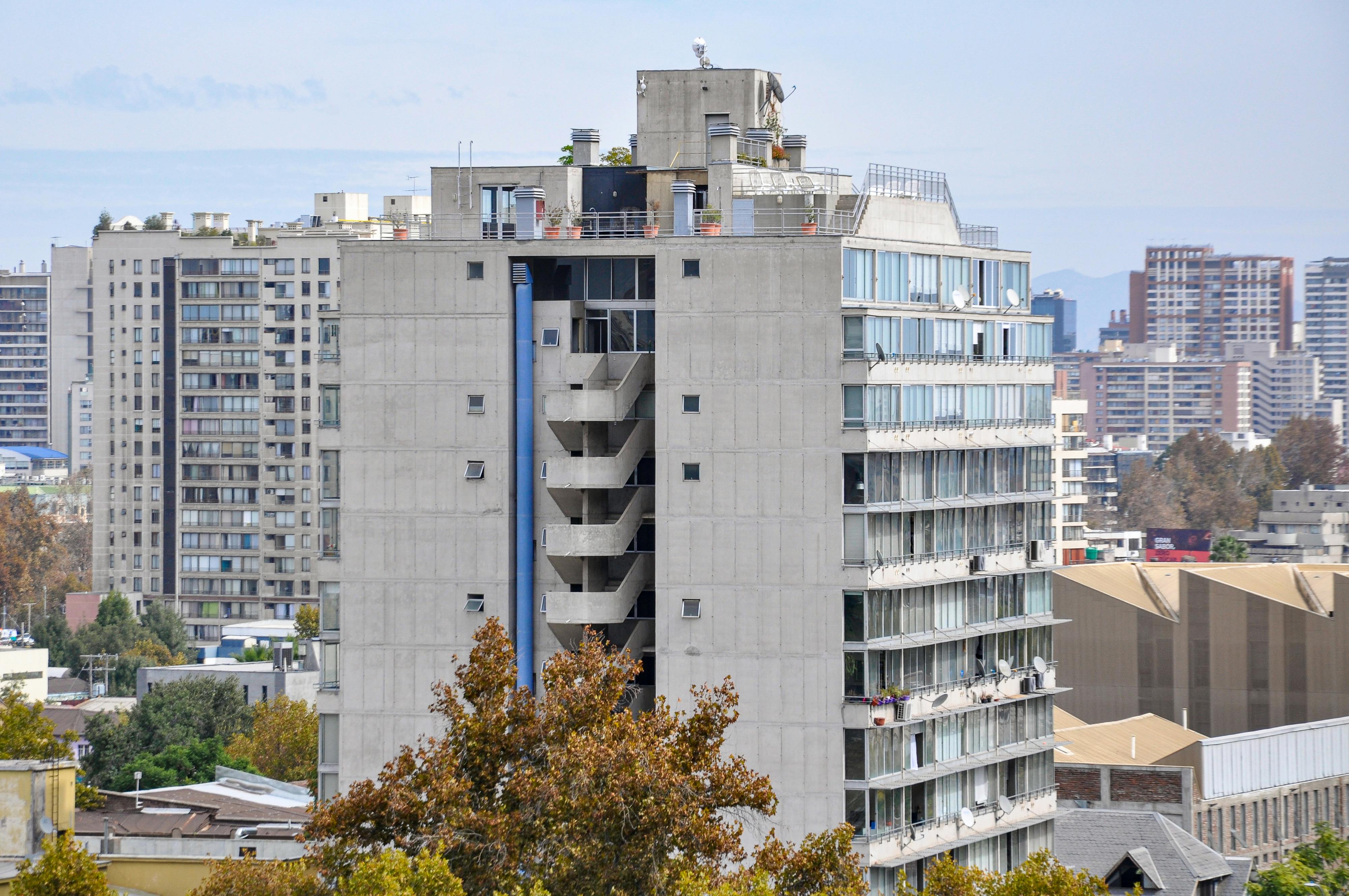 Modern residential buildings in Santiago
