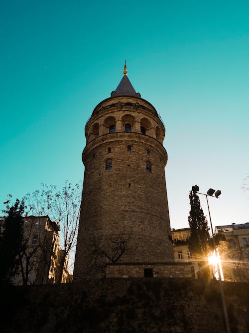 Free stock photo of city street, galata tower, istanbul Stock Photo