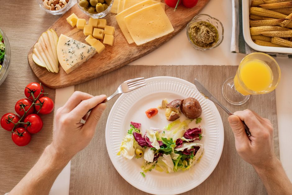 healthy weight loss meal plate