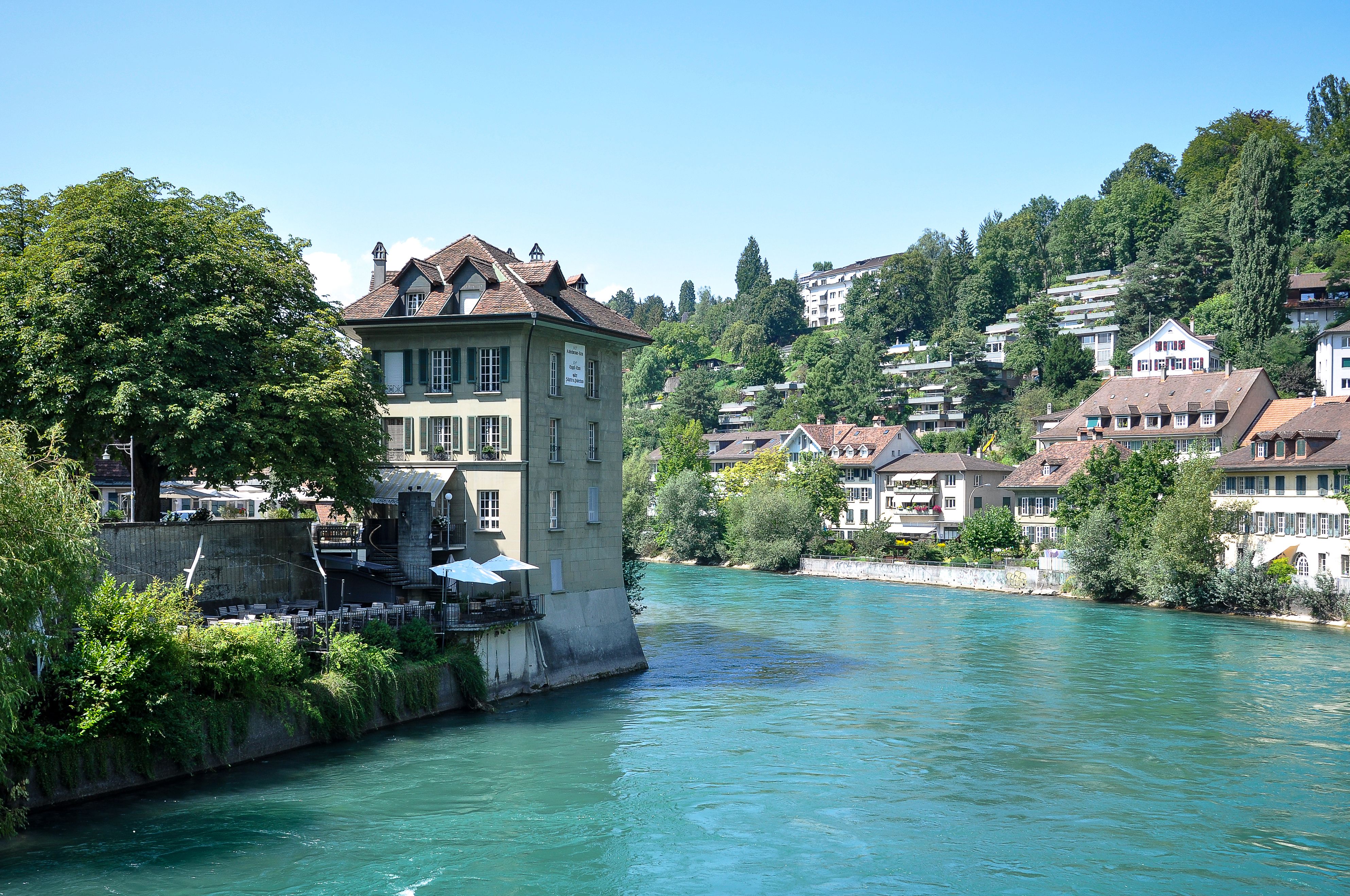 A traditional Swiss lunch menu served in a restaurant in Switzerland.
