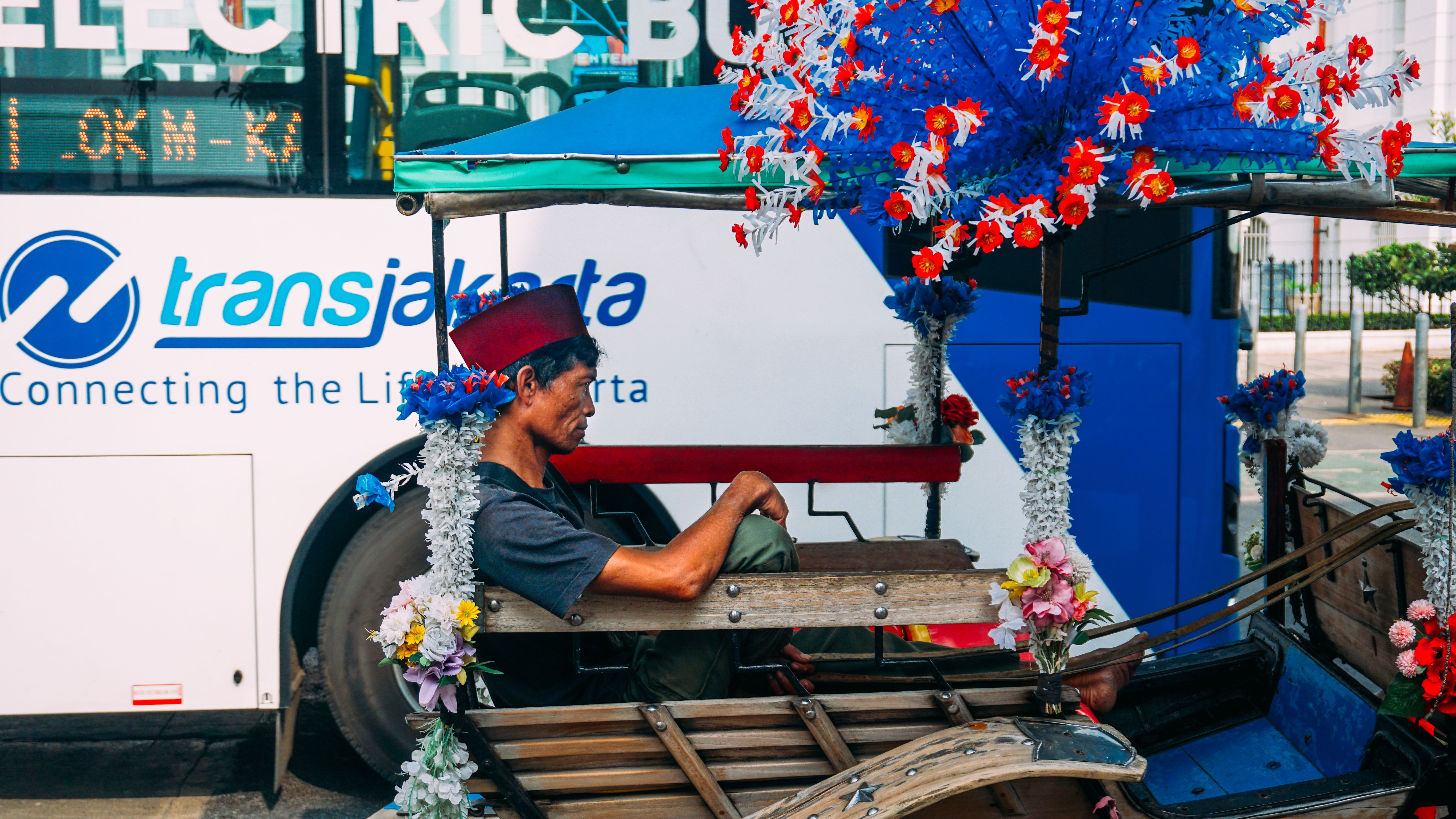 Local bus transportation in Southeast Asia