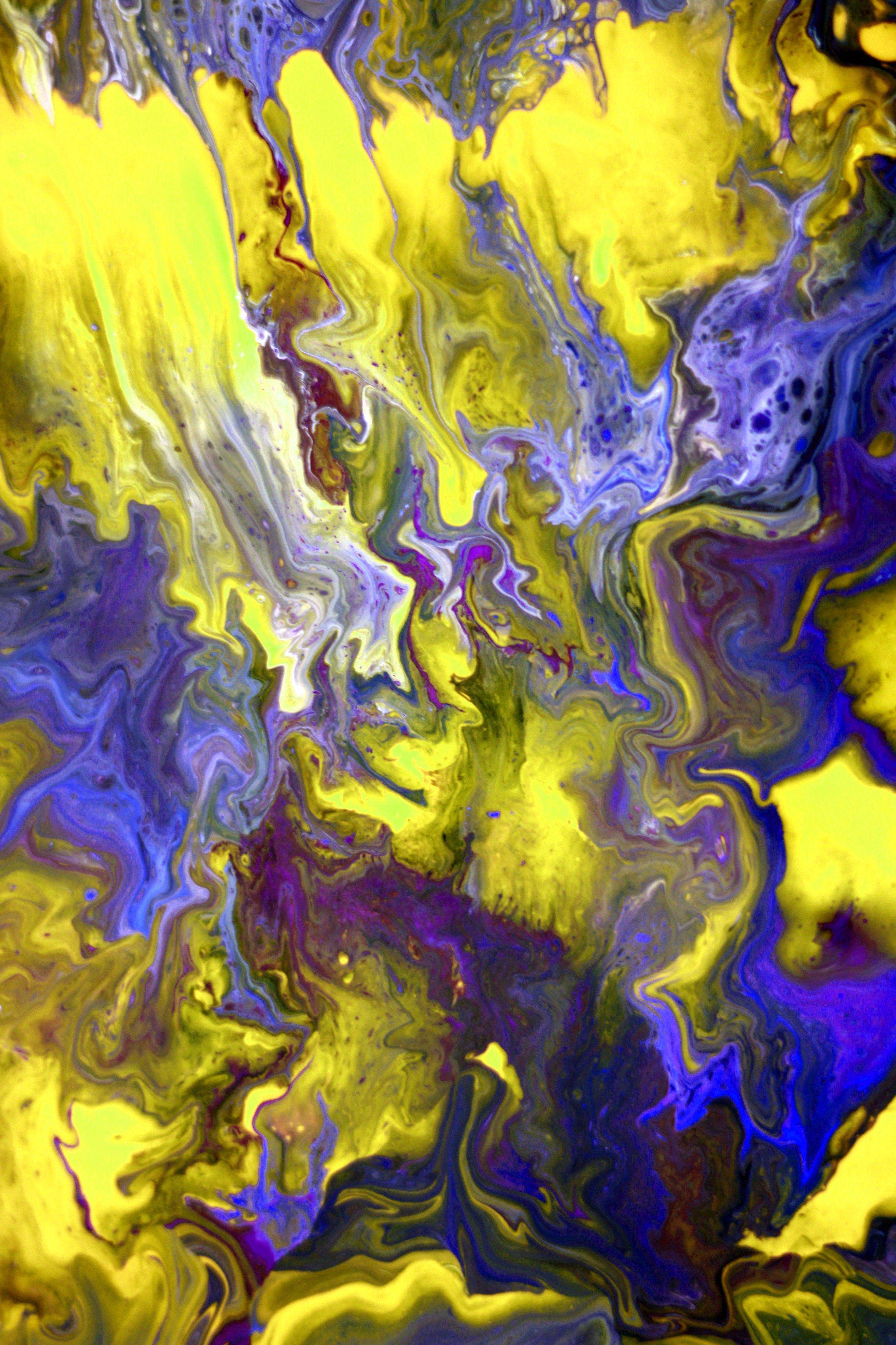 Vibrant Abstract Paint Swirl Art · Free Stock Photo