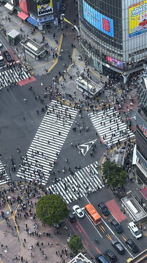 Aerial View of Shibuya Crossing, Tokyo · Free Stock Photo