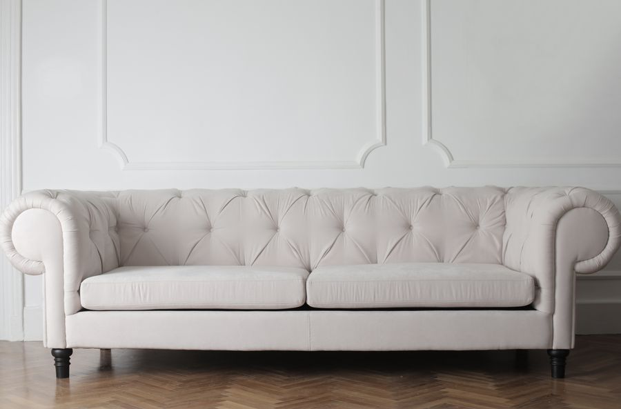 White sofa in a modern living room