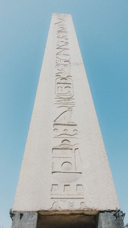 Free Explore the ancient Obelisk of Theodosius standing tall against a clear blue sky in Istanbul. Stock Photo
