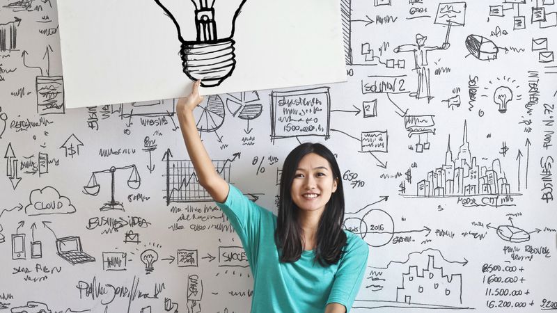 Calm focused professional using CBD for performance anxiety relief